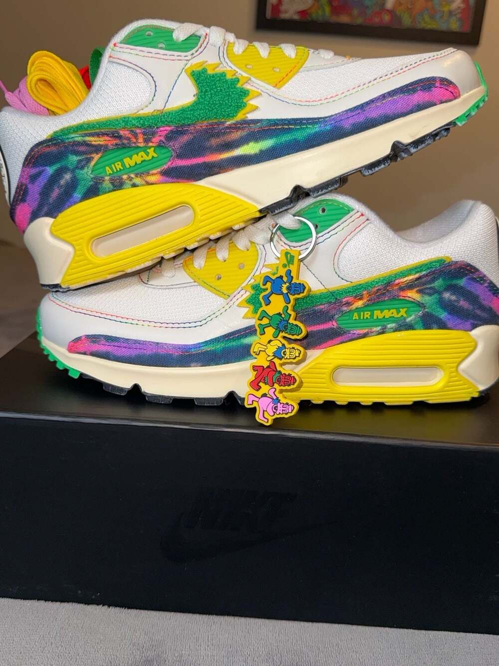 Grateful Dead x Univ of Oregon Air Max 90 Grateful Ducks size 8.5M/10W